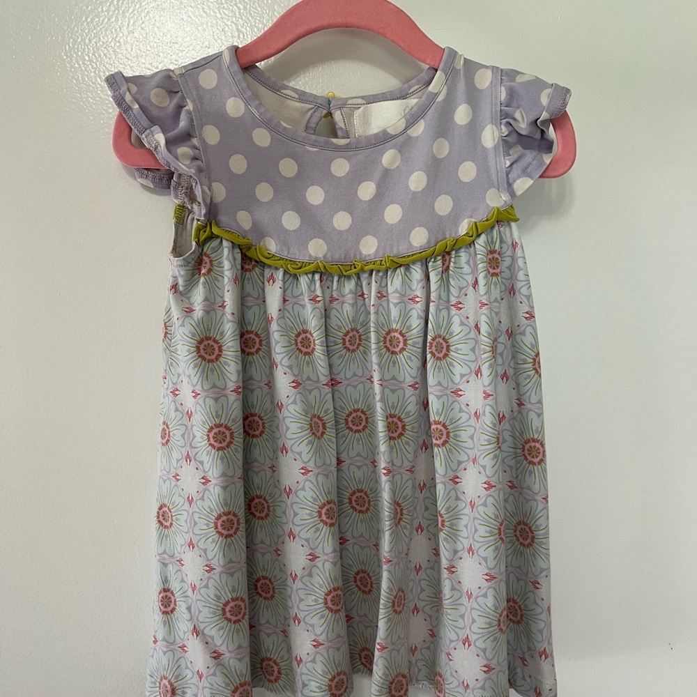 Polka Dot and Floral Dress